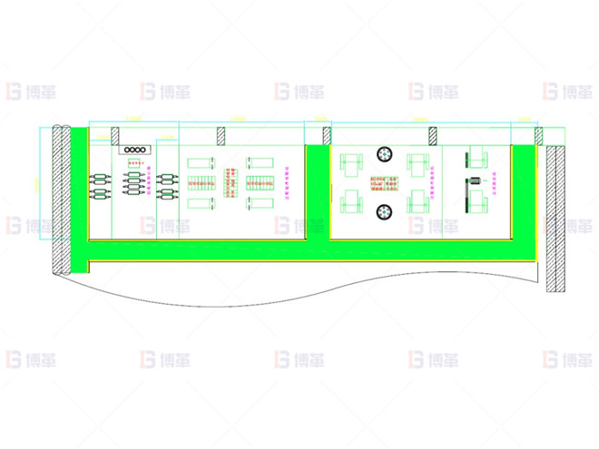 布局方案一 上海知名機(jī)械廠精益布局案例 布局方案一
